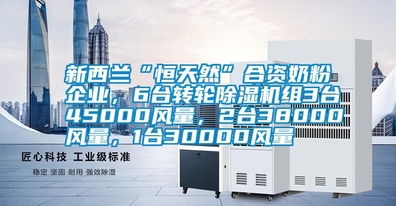新西蘭“恒天然”合資奶粉企業(yè)，6臺轉(zhuǎn)輪除濕機(jī)組3臺45000風(fēng)量，2臺38000風(fēng)量，1臺30000風(fēng)量