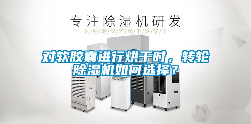 對軟膠囊進行烘干時，轉輪除濕機如何選擇？