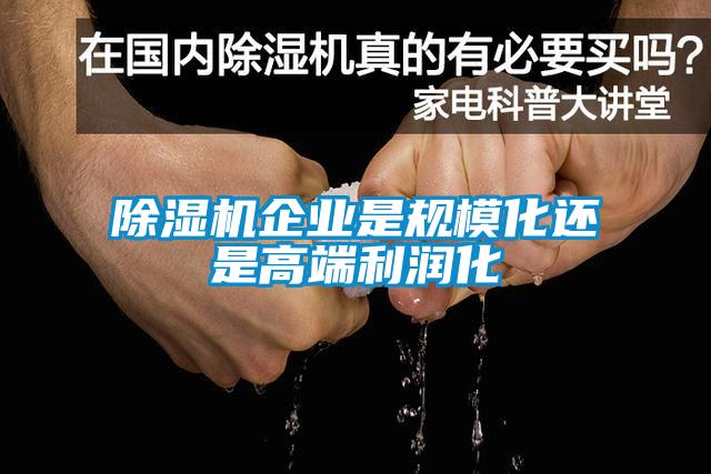 除濕機企業(yè)是規(guī)?；€是高端利潤化