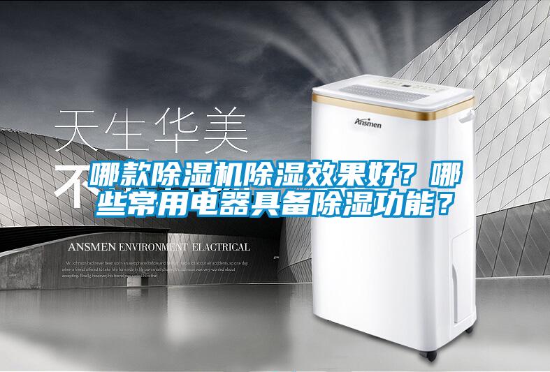 哪款除濕機除濕效果好？哪些常用電器具備除濕功能？