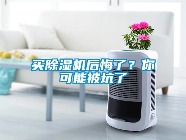 買除濕機后悔了？你可能被坑了