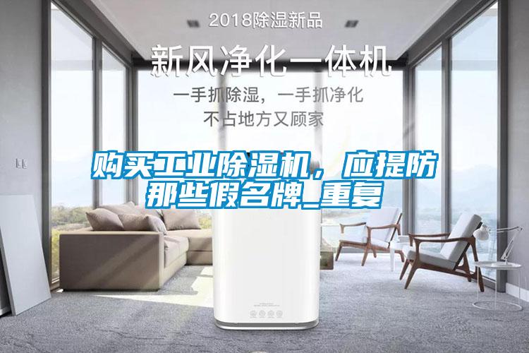 購買工業除濕機，應提防那些假名牌_重復