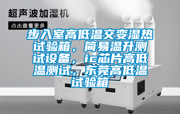 步入室高低溫交變濕熱試驗箱，簡易溫升測試設(shè)備，ic芯片高低溫測試，東莞高低溫試驗箱