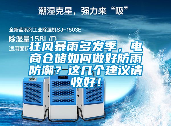 狂風暴雨多發季，電商倉儲如何做好防雨防潮？這幾個建議請收好！