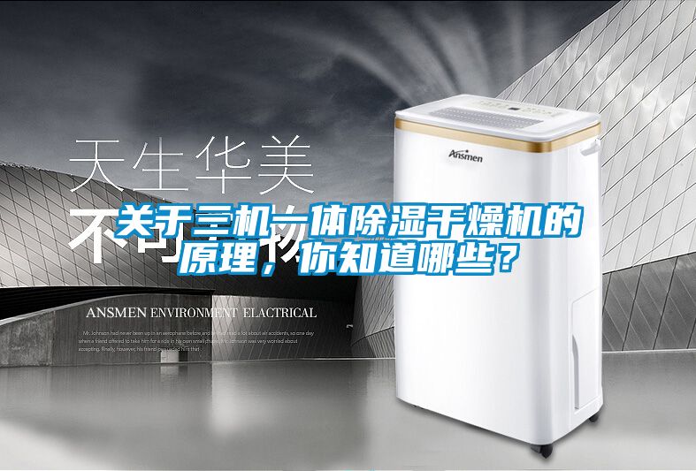 關(guān)于三機一體除濕干燥機的原理，你知道哪些？