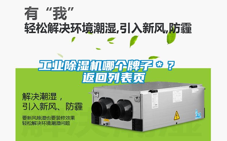 工業除濕機哪個牌子＊？ 返回列表頁