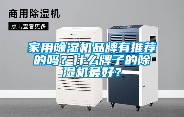 家用除濕機品牌有推薦的嗎？什么牌子的除濕機最好？